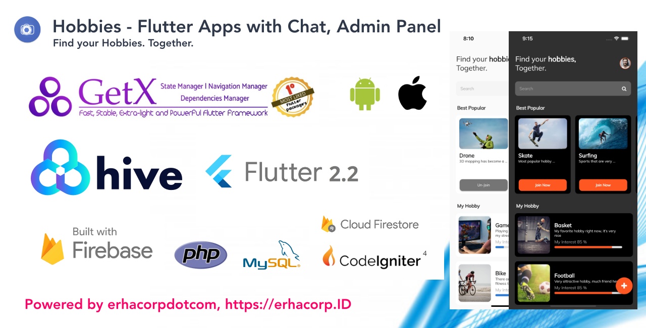 Hobbies - Social Flutter Apps With Chat - Web Admin Panel - 4