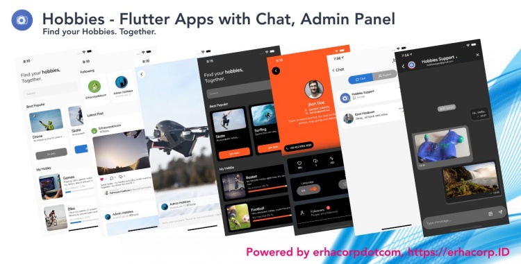 Hobbies - Social Flutter Apps With Chat - Web Admin Panel - 5